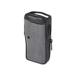 Funda de Piel Reforzada, Versión 2 de Fácil Acceso y Cubierta Frontal de Plástico Transparente para los Radios TK-2000KV2, TK-3000KV2