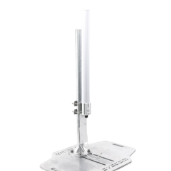 Antena Omnidireccional en 2.4 GHz, Rango de Frecuencias (2.3 - 2.5 GHz), Ganancia de 10 dBi, Doble Polaridad MIMO 2x2, Incluye Jumpers