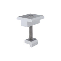 Sujetador Intermedio 35 mm para montaje de paneles solares en riel7