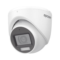 [Dual Light + ColorVu] Turret TURBOHD 2 Megapixel (1080p) / Lente 2.8 mm / 30 mts IR + 20 mts Luz Blanca / Gran Angular 101° / Exterior IP67 / Micrófono Integrado /  4 Tecnologías /  Metal 