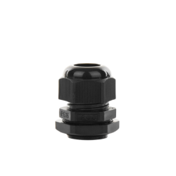 Conector Plástico Negro Tipo Glándula para Cable de 10 a 14 mm de Diámetro.