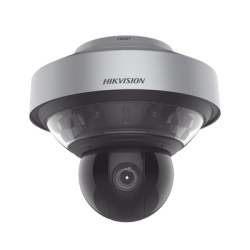 Domo PanoVu series / Vista Panorámica 180° / 4 Lentes de 4 Megapixel + PTZ 4 Megapixel de 40X Zoom / Posicionamiento 3D / IP67 / IK10 / WDR 120 dB / EIS / Autoseguimiento / 250 mts IR / 36 VCD