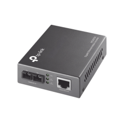 Convertidor Fibra Óptica Multimodo /  1 Puerto RJ45 10/100/1000 Mbps / Puerto Fibra Óptica SC 1000 Mbps / Hasta 550 metros / Plug and Play