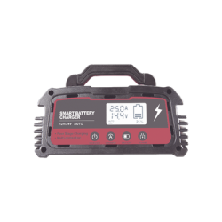 Cargador de Baterías / 12 o 24 Vcc / hasta 250 Ah / 25 A / Display LCD 