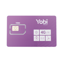 SIM SYSCOM 10GB mensual para dispositivos móviles 3G/4G (YOBI) 1 año de servicio (solo datos)