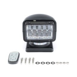 Faro Buscador, 7040 lúmenes, Color Negro, Uso Rudo, Multifuncional, Luz Clara 