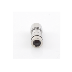 Conector N Macho de Compresion, en linea para LMR-400, CNT-400, RG-8/U, RF-400, Plata/Oro/Teflón.