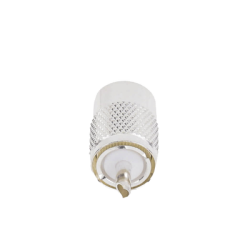 Conector UHF Macho (PL-259) para Cables RG-8/U, RG-8U-SYS, 8237, 8267, 8268, 9913, CTN-400, 7810, 8214, 7810A, RFLASH-1113, LMR-400, Plata )/ Plata/ Teflón.