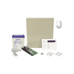Sistema de Alarma Cableado con Sensores de Movimiento, Contactos de Puerta o Ventana y Sirena