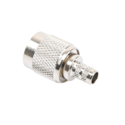 Conector TNC Macho de Anillo Plegable para Cables LMR-240, RG-8/X, 9258, Niquel/Oro/Delrin.