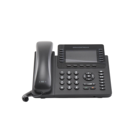 Teléfono IP empresarial de 12 Líneas con 5 teclas de función y conferencia de 4 vías, PoE