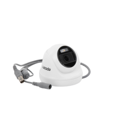Turret TURBOHD 2 Megapíxel (1080p) / Imagen a color 24/7 / Lente 2.8 mm / Policarbonato / Luz Blanca 20 mts / Interior / Microfono Integrado / TVI-AHD-CVI-CVBS / dWDR
