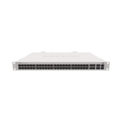 (CRS354-48G-4S+2Q+RM) Cloud Router Switch 48 puertos Gigabit Ethernet, 4 puertos SFP+ 10G, 2 puertos QSFP+ 40G, Montaje en Rack