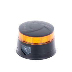 Baliza LED Recargable, Compacta y Discreta, Color Ámbar, Con Montaje Magnético y de Succión