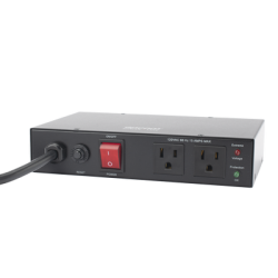 Acondicionador de Voltaje / Entrada 120 Vca / 2 salidas @ 120 Vca NEMA 5-15R / 1,800 W / 15 A / Supresión de Picos / Filtro de Ruido EMI/RFI
