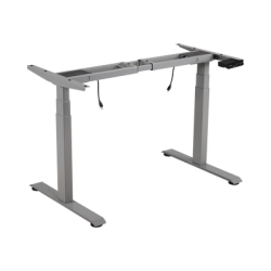 Base de Escritorio Motorizado Profesional / Altura Ajustable 60-125cm / Estructura Estable / Funcionamiento Suave / 3 Preset de Posiciones / Color Gris / Soporta hasta 100Kg de carga 