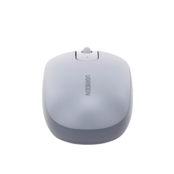Mouse Inalámbrico 2.4G 800/1200/1600/2400 DPI / Función de 3 botones / Alcance 10m / Silencioso / Ergonómico / Anti-caída y Anti-interferencias / Color Gris / Batería Alcalina AA (incluida).