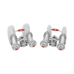 Antena Sectorial Asimétrica de 90° 4900 - 7125 MHz, 15 dBi con soporte mejorado, listas para TwisPort sin pérdida