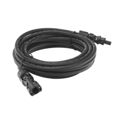Cable Fotovoltaico 2.5 m, Negro, Calibre 10 AWG con Terminales MC4 en Ambos Extremos