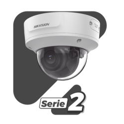 Domo IP 2 Megapixel / Lente Mot. 2.8 a 12 mm / 40 mts IR EXIR /Exterior IP67 / IK10 / WDR 120 dB / PoE / ACUSENSE (Evita Falsas Alarmas) / Entrada y Salida de Audio y Alarma / MicroSD / ONVIF / ACUSEARCH