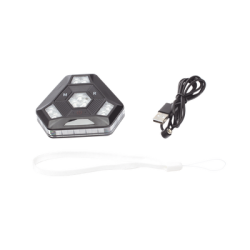 Luz Auxiliar Rojo/Azul Ultra Brillante Para Automóviles, Motocicletas y Bicicletas Con Montaje Magnético