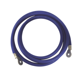 Cable para Baterías,  2.2 m Azul Calibre 2 AWG con Terminales de Ojo en Ambos Extremos