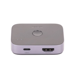 Conmutador HDMI 2.1 8K @60Hz | HDMI Splitter 2 Entradas a 1 Salida | Soporta 4K @120Hz 1080P @240Hz 3D | HDR Dolby | Alta Velocidad 48Gbps | Formatos de Audio LPCM/DTS/DSD, 2,0/2,1/5,1/7,1 canales.