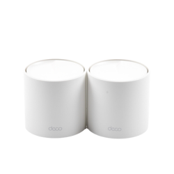 Kit 2 Routers Inalámbricos MESH Interior para Hogar / Doble Banda Wi-Fi 6 AX1800 Mbps / 2 Puerto Gigabit WAN/LAN / 2 Antenas Internas / Administración Mediante la App Deco (iOS, Android) / Protección HomeShield