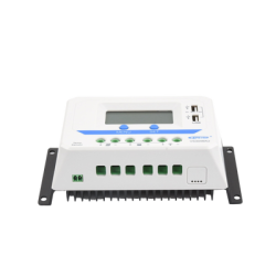 Controlador Solar de Carga PWM 12/24/36/48 V 30 A, Salida USB, con Display