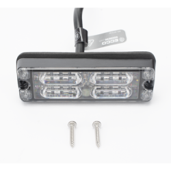 Luz Perimetral, 12 LED Ultra Brillantes, Color Rojo / Azul