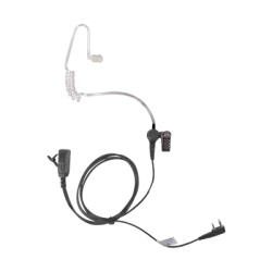 Micrófono - audífono de solapa con tubo acústico transparente para KENWOOD TK3230/3000/3402/3312/3360/3170,NX240/340/220/320/420 con tubo acústico de PU (grado médico)
