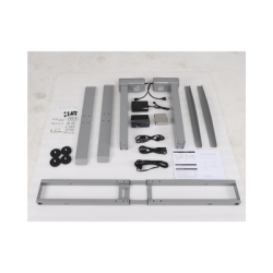 Base de Escritorio Motorizado Profesional / Altura Ajustable 60-125cm / Estructura Estable / Funcionamiento Suave / 3 Preset de Posiciones / Color Gris / Soporta hasta 100Kg de carga 