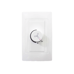 Dimmer Rotativo para Ventilador / 300 W 127 V CA / Color Blanco.