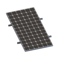Kit De Minirieles Para Panel Solar Arreglo 1X1 Para Instalación Plano En Lámina