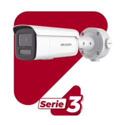 Bala IP 4 Megapixel / Lente 4 mm / Dual Light (60 mts IR + 60 mts Luz Blanca ) / Darkfighter S / Exterior IP67  / WDR 130 dB / 4 Analíticos: AcuSense, Deteccion Facial, Conteo de Personas por Cruce y Zona
