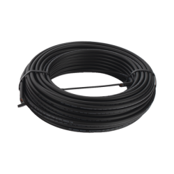 Kit de 2 rollos de 25 metros de cable fotovoltaico de cobre, rojo y negro, calibre 10 AWG (6mm²), Tipo PV,  1000/2000 V y 120°C.