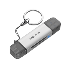 Lector de Tarjetas 2 en 1 / Conector Dual USB-A  y USB-C / Soporta SD y Micro SD