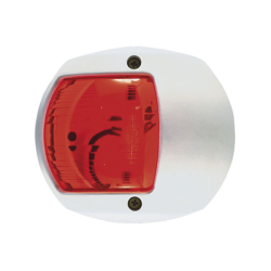 Luz Lateral de Navegación en Color Rojo con Carcasa Blanca para Embarcaciones a Vela o a Motor de Menos de 20 Metros