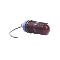 Lámpara de Obstrucción Básica con Globo Rojo de Policarbonato (Con Foco).