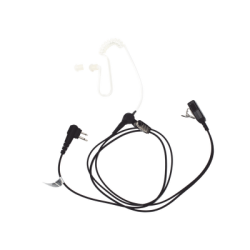 Micrófono - audífono de solapa con tubo acústico transparente para TC-500/ 518/ 600/ 610/ 700 y radios GP300/ PRO2150/ P110/ GP350/ SP-10/ PRO3150/ EP450/ EP350/ MAG ONE con tubo acústico de PU (material flexible)