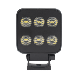 Luz de Trabajo Ultra brillante Cuadrada, 6 LED, 6552 Lúmenes, 12-24 Vcd