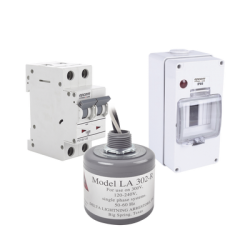 Kit de Centro de Carga Para Corriente Alterna, Breaker de hasta  400 Vca de 40 A con Supresor de Picos Transitorios.