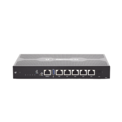 EdgeRouter 6 PoE pasivo 24 V, con 5 puertos 10/100/1000 Mbps + 1 puerto SFP, con funciones avanzadas de ruteo