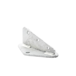 Ancla Aleta de 3 Orificios con 2 Puntos de Fijación. Uso en Fijación de mástiles. Galvanizado por Inmersión en Caliente.
