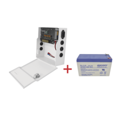 Kit / Fuente PLK12DC4ABK  + Batería incluída PL712