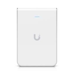 Access Point UniFi U6 In Wall/Montaje p/pared, WIFI 6 2.4 Y 5 Ghz, hasta 5.3 Gbps, 1 pto PoE In, 4 ptos secundarios (1 PoE Out)