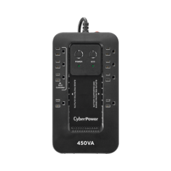 UPS de 450 VA/260 W, Topología Standby con Modo Ahorrador ECO, Entrada 120 Vca NEMA 5-15P, Con 8 Tomas NEMA 5-15R 