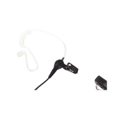 Micrófono - audífono de solapa con tubo acústico transparente para TC-500/ 518/ 600/ 610/ 700 y radios GP300/ PRO2150/ P110/ GP350/ SP-10/ PRO3150/ EP450/ EP350/ MAG ONE con tubo acústico de PU (material flexible)