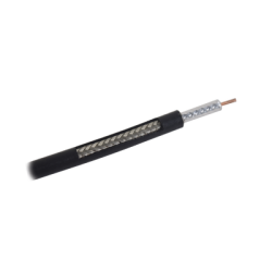 Carrete de 305m, Cable Coaxial RG-58 LMR-195, Baja Pérdida de 50 Ohms, Conductor de Cobre Sólido  