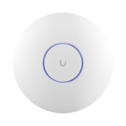 Access Point UniFi WiFi 7 Pro soporta 6 GHz, para interior en techo, 6 streams totales, MU-MIMO 2x2 en cada banda, tribanda, puerto 2.5 GBE. NO incluye POE